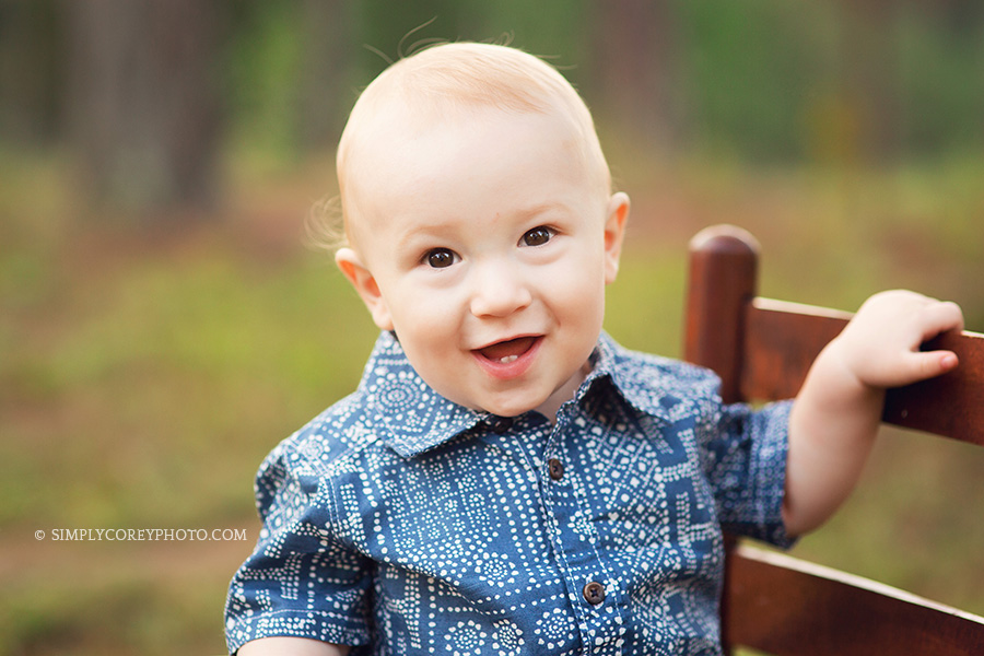 one year photography session by Atlanta baby photographer