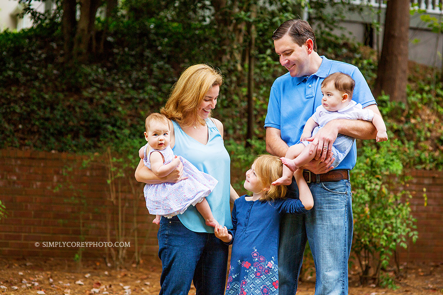 candid family portrait by Atlanta family photographer