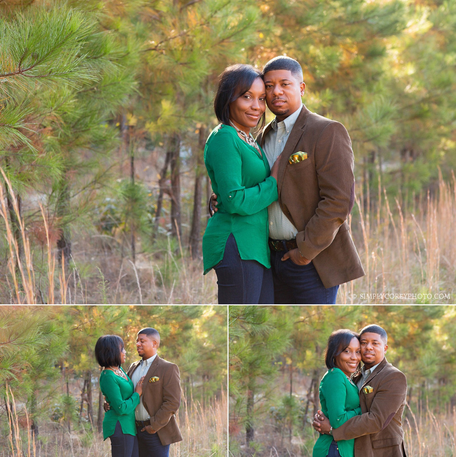 Mom and Dad during a family portrait session by Atlanta photographer