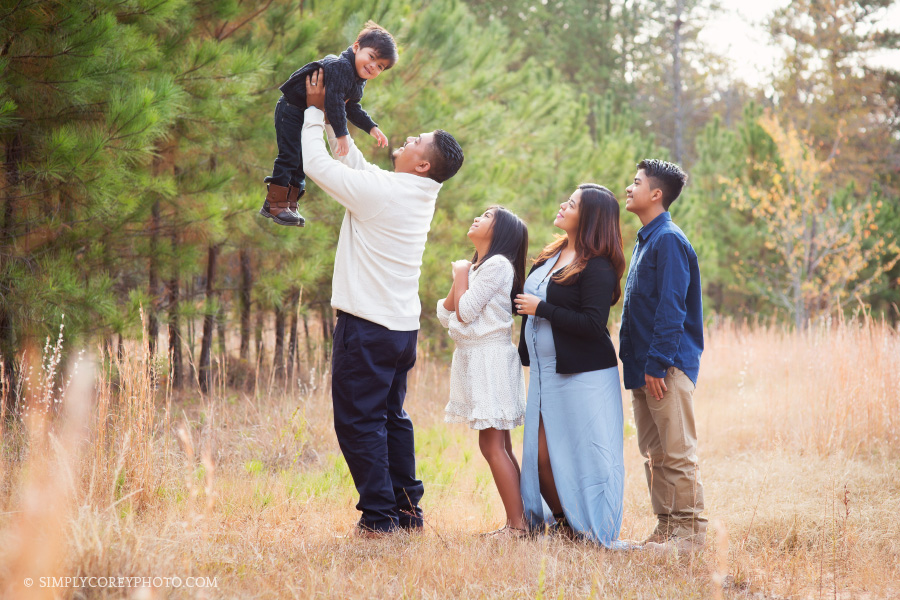 candid outdoor portrait by Atlanta family photographer