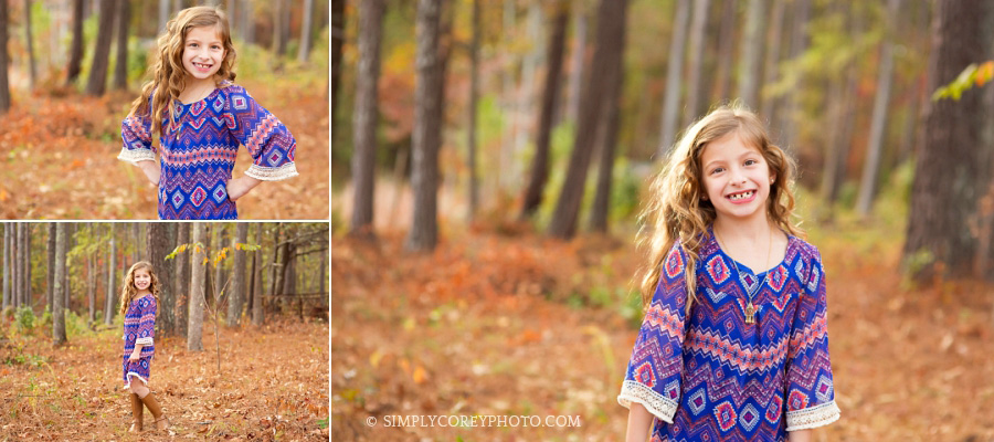 outdoor portraits of a little girl by Carrollton children's photographer