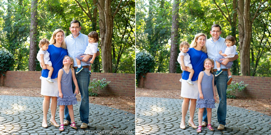 Atlanta family photography, on location portrait session