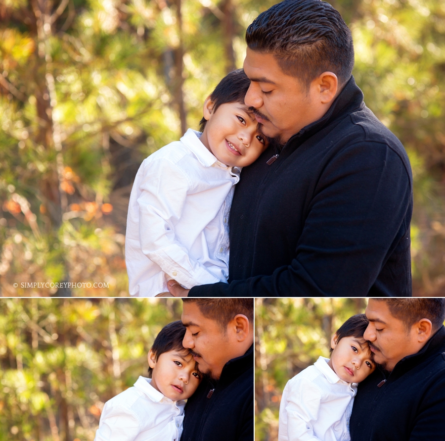 toddler boy with dad by Douglasville baby photographer