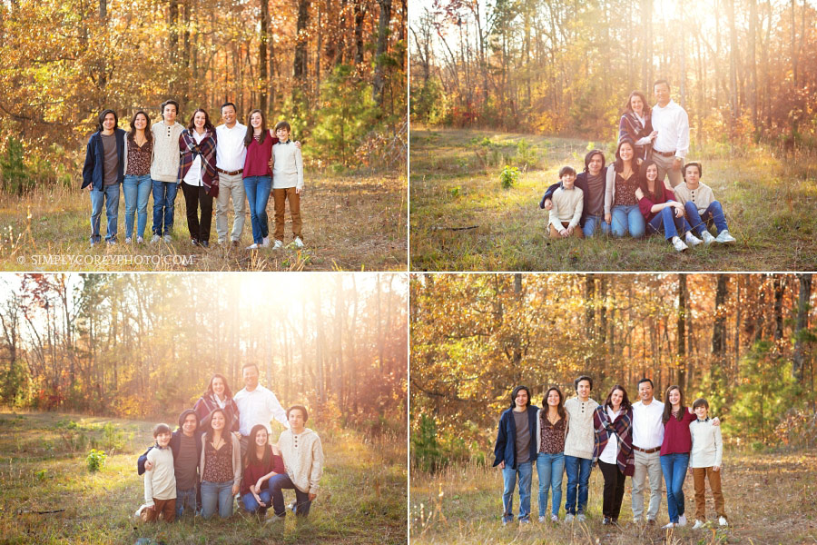 outdoor portraits with sun flare by Douglasville family photographer