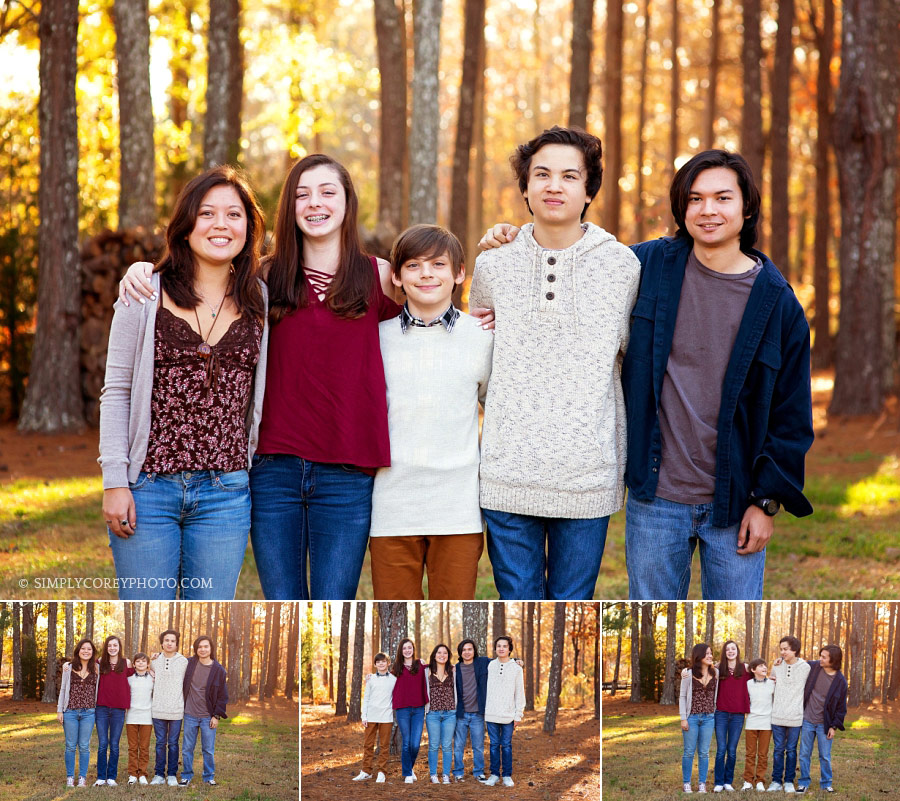 outdoor sibling portraits by Atlanta teen and tween photographer