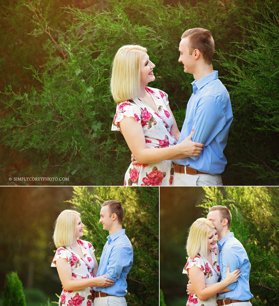 Newnan couples photographer, first anniversary session outside