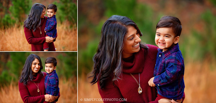 Carrollton mommy and me photographer, outdoor fall photos with toddler