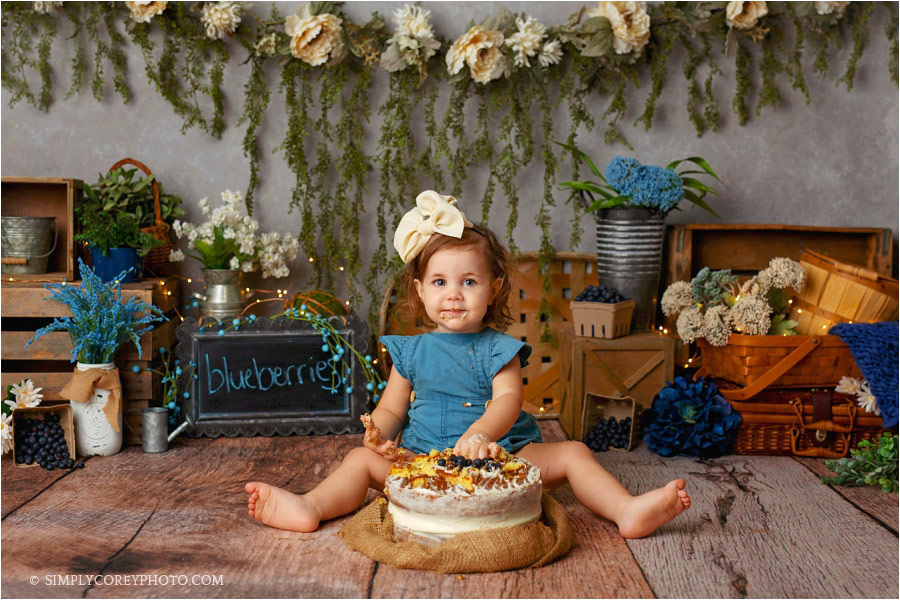 Peek-a-Boo Berry Smash Cake  First Birthday Party - Little Rusted