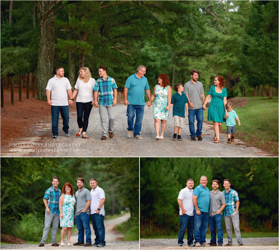 West Georgia extended family photographer, outdoor summer session