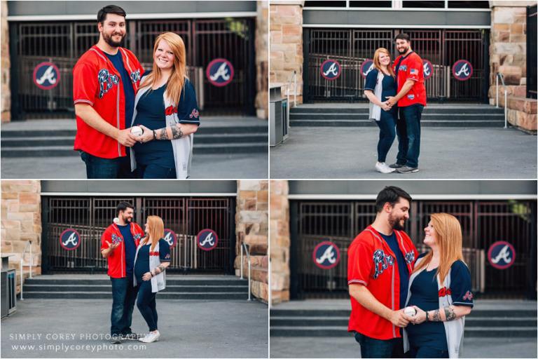 Atlanta Maternity Photographer  Atlanta Braves Maternity Session