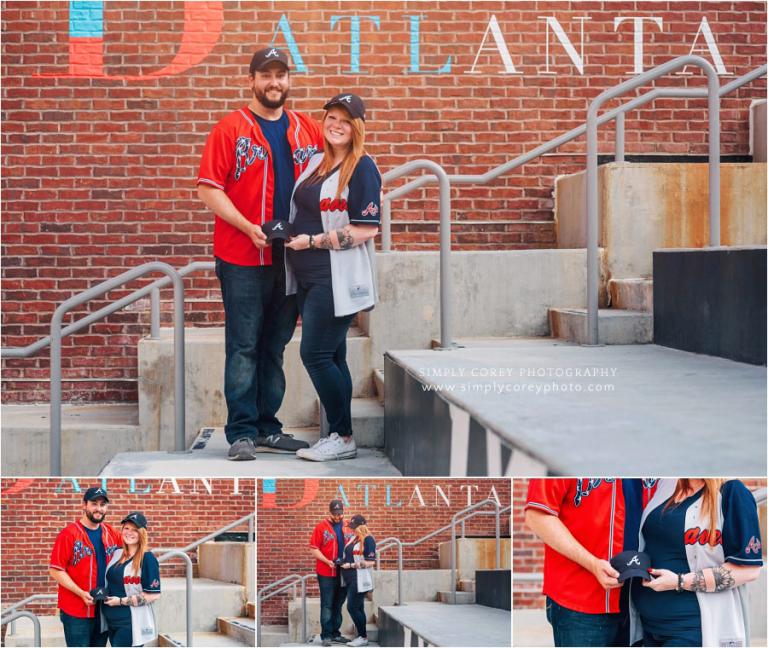 Atlanta Maternity Photographer  Atlanta Braves Maternity Session