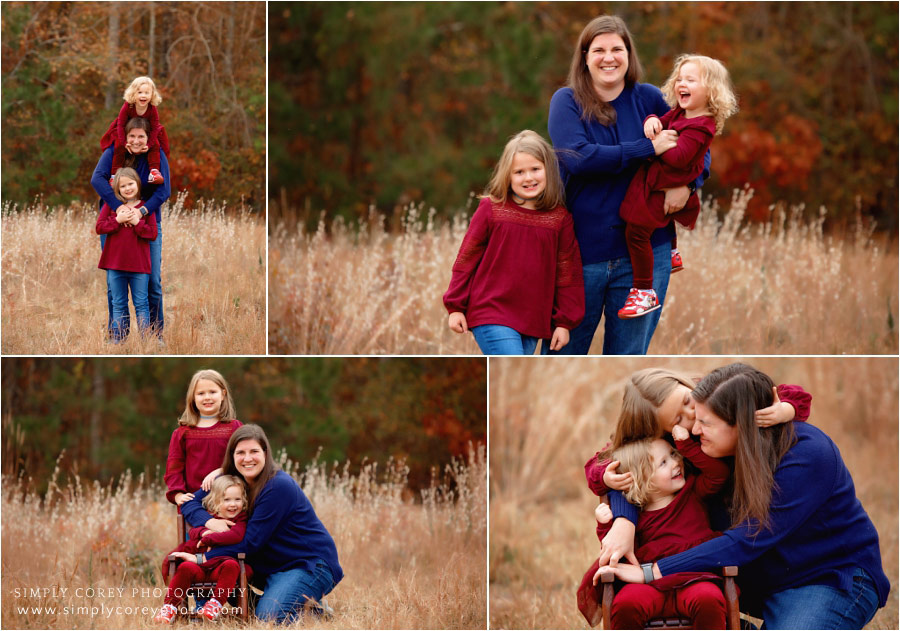 Newnan family photographer, mommy and me portraits in fall