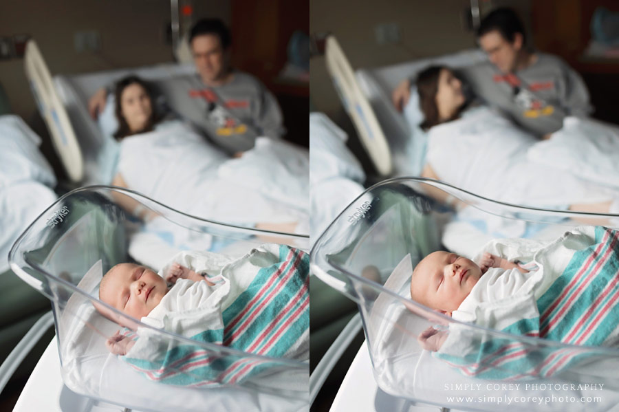 Carrollton newborn photographer, hospital Fresh 48 session