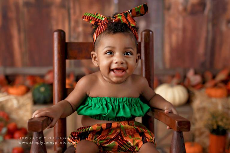 Douglasville Baby Photographer | Fall Themed 6 Month Milestone Session