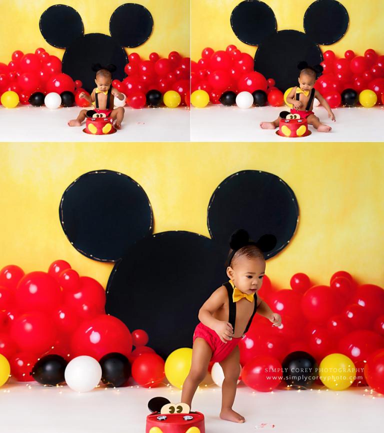 Mickey Mouse Smash Cake Session