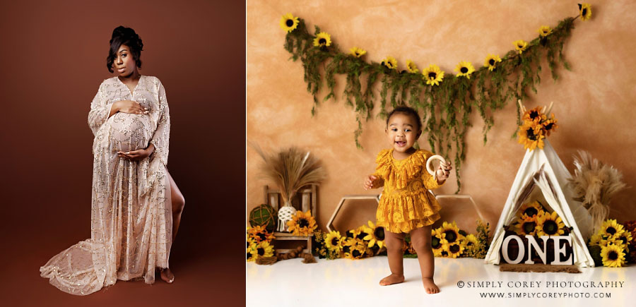 Atlanta maternity and baby photography studio sessions