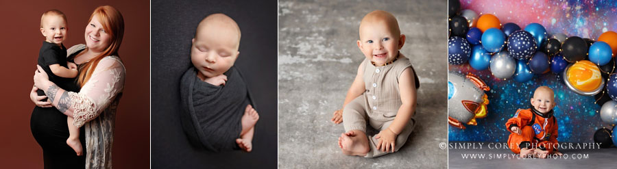 Atlanta maternity, newborn, and baby photographer studio portraits