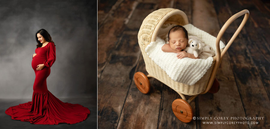 Atlanta maternity and newborn photographer studio sessions